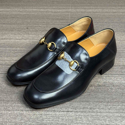 Gucci Jordaan Leather Slip-On Casual Shoes 0079