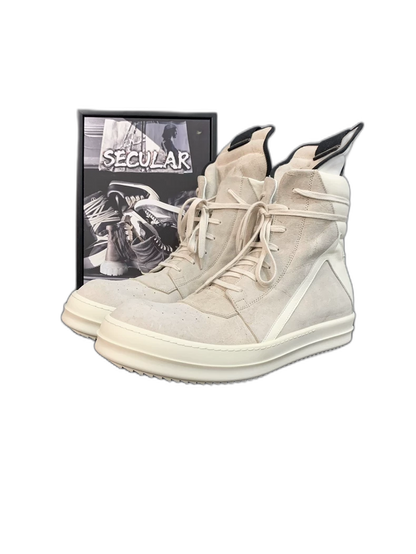 Rick Owens Geobasket Sneakers in Grey-yf