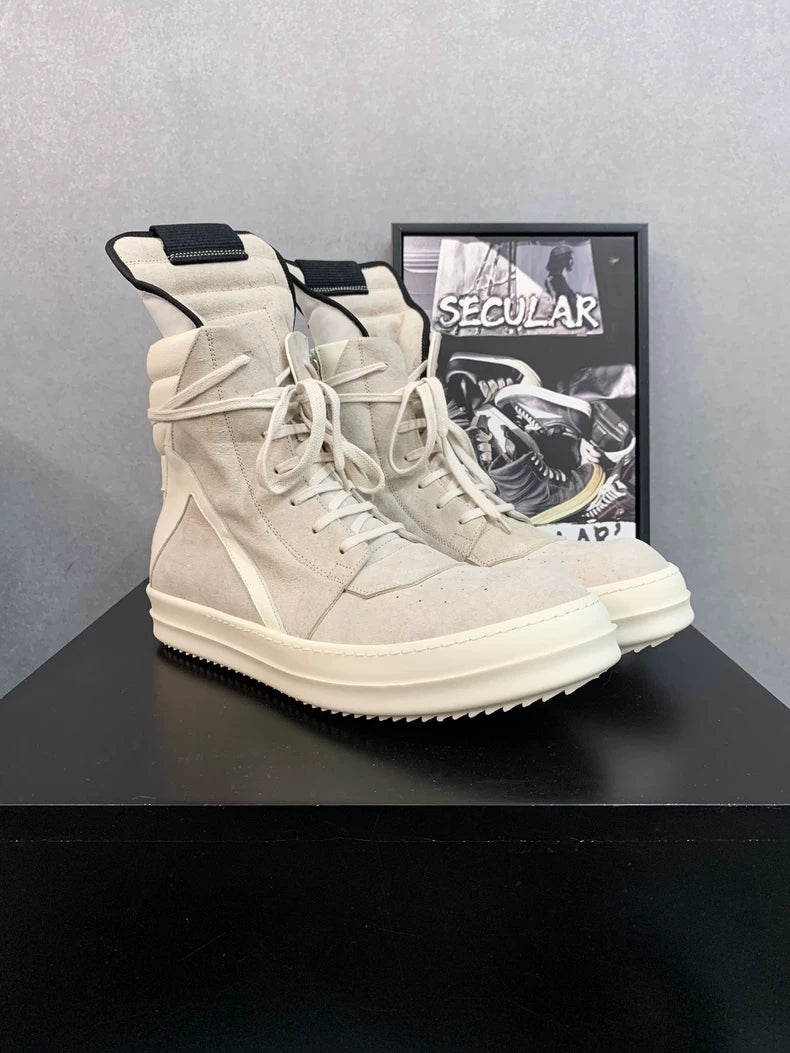 Rick Owens Geobasket Sneakers in Grey-yf