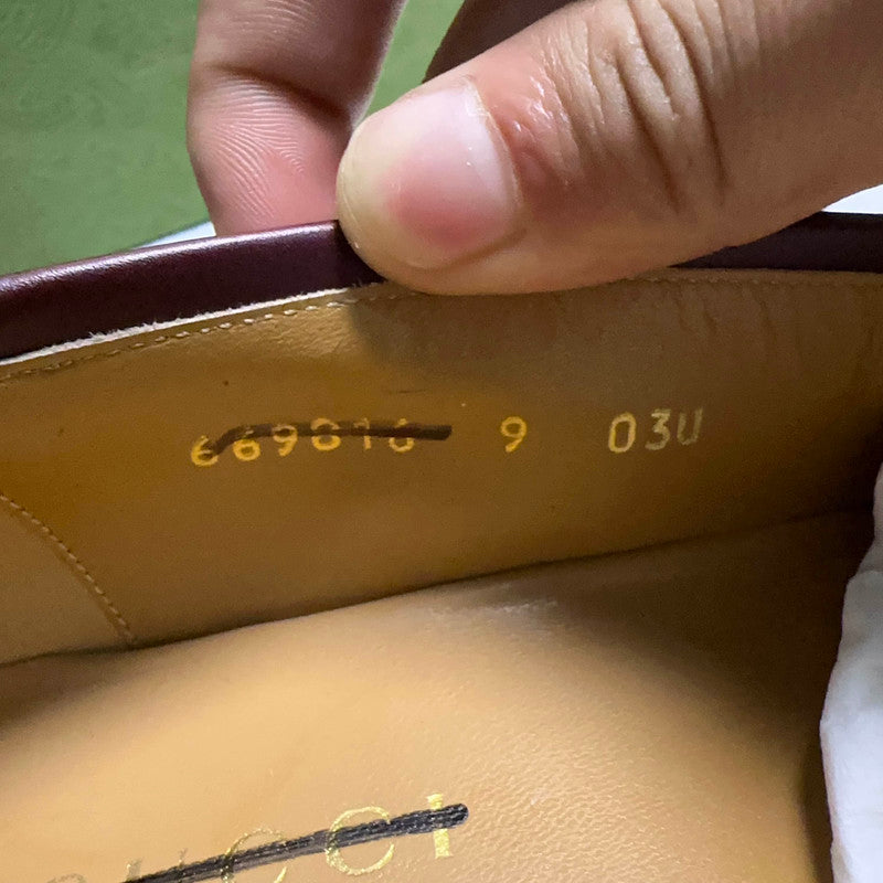 Gucci Maroon Horsebit Casual Shoes for Men 0079