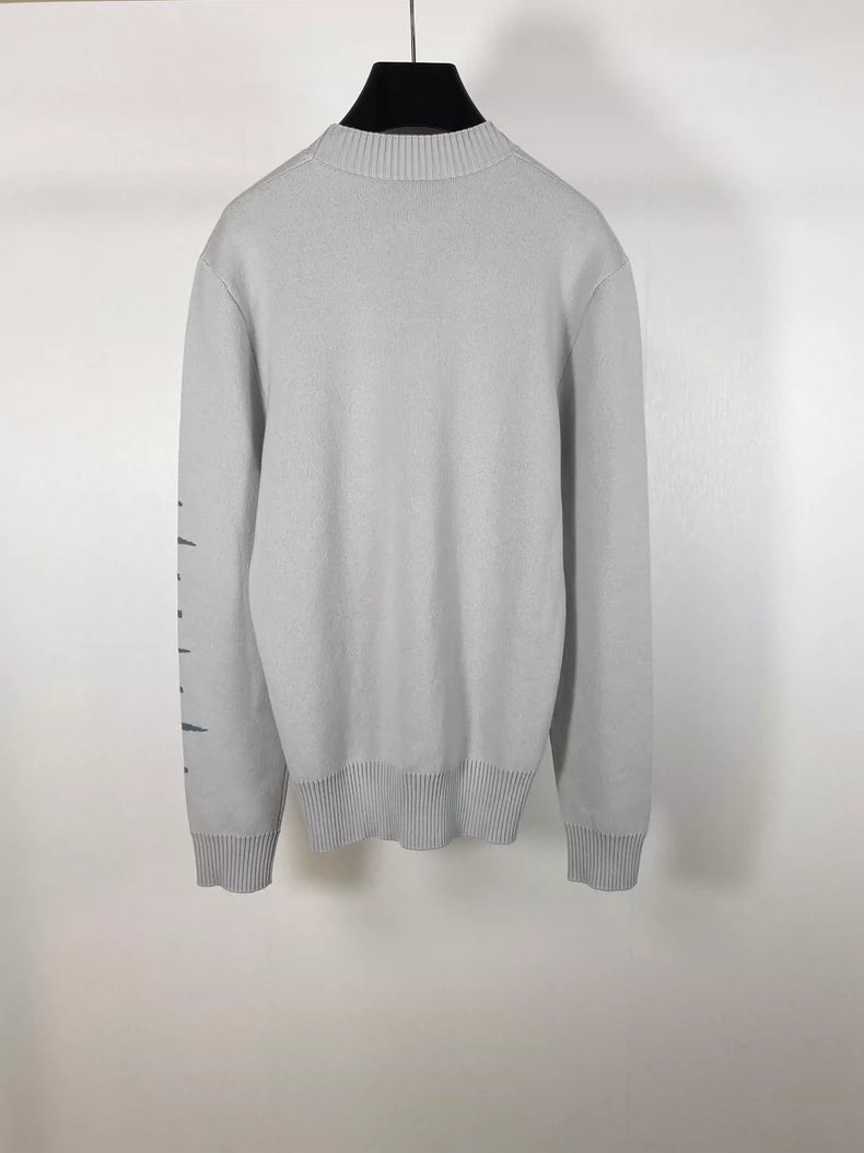 Hermes Knitted Pullover Sweater with Sun Design