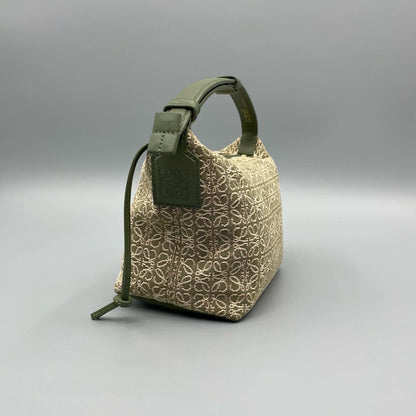 Loewe Cubi Avocado Green Handbag