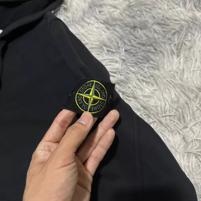 Black Zip Hoodie from Stone Island