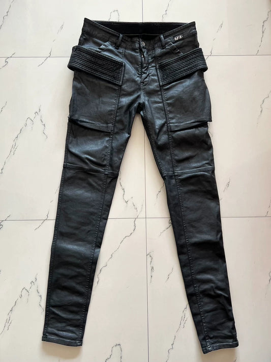 Rick Owens Drkshdw Waxed Double-Ring Pants