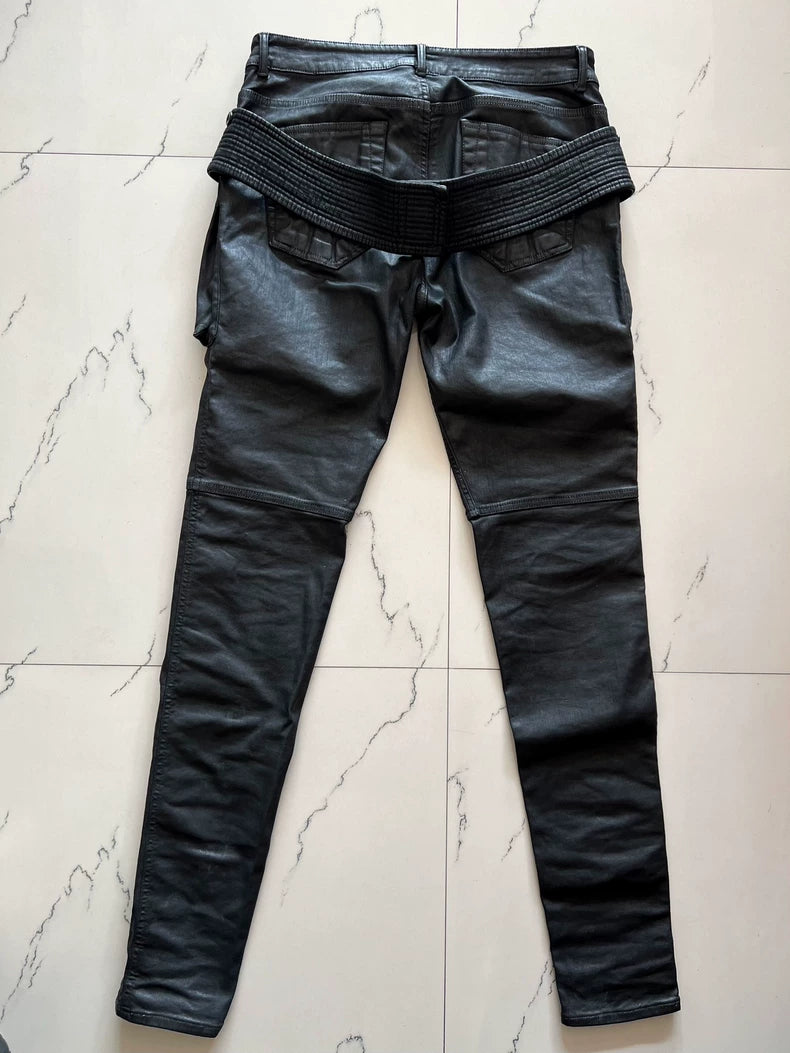 Rick Owens Drkshdw Waxed Double-Ring Pants