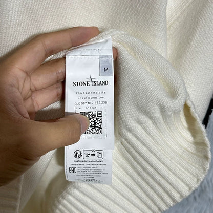 Stone Island 23FW White Wool Sweater