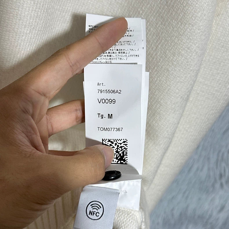 Stone Island 23FW White Wool Sweater