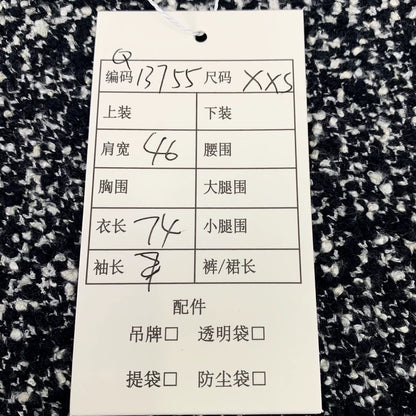 Gucci Black Logo Print Cotton Cape Jacket