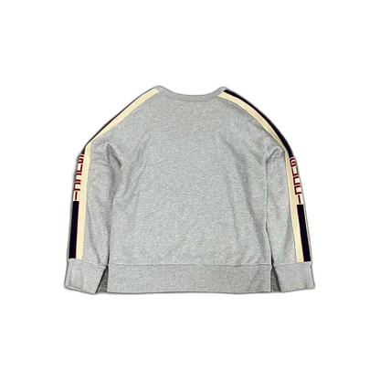 Gucci Gray Crewneck Sweatshirt with Logo