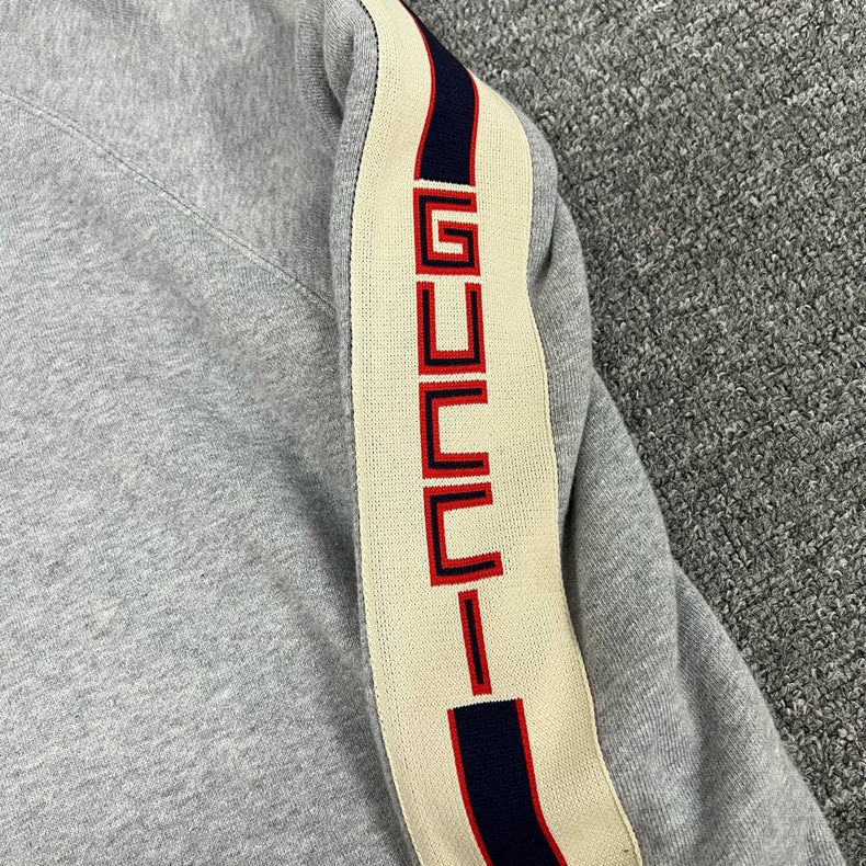 Gucci Gray Crewneck Sweatshirt with Logo
