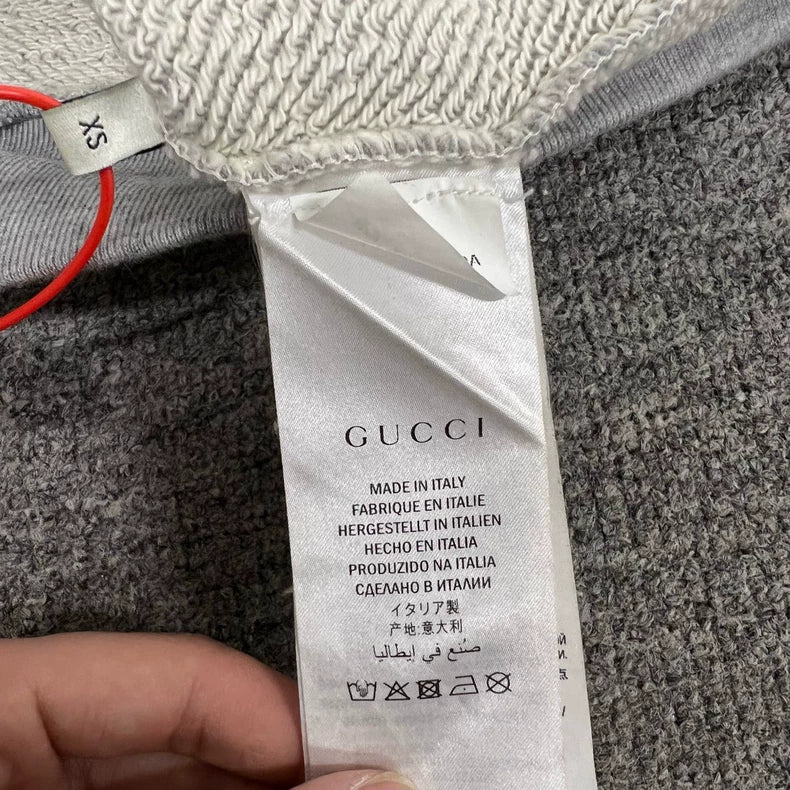 Gucci Gray Crewneck Sweatshirt with Logo
