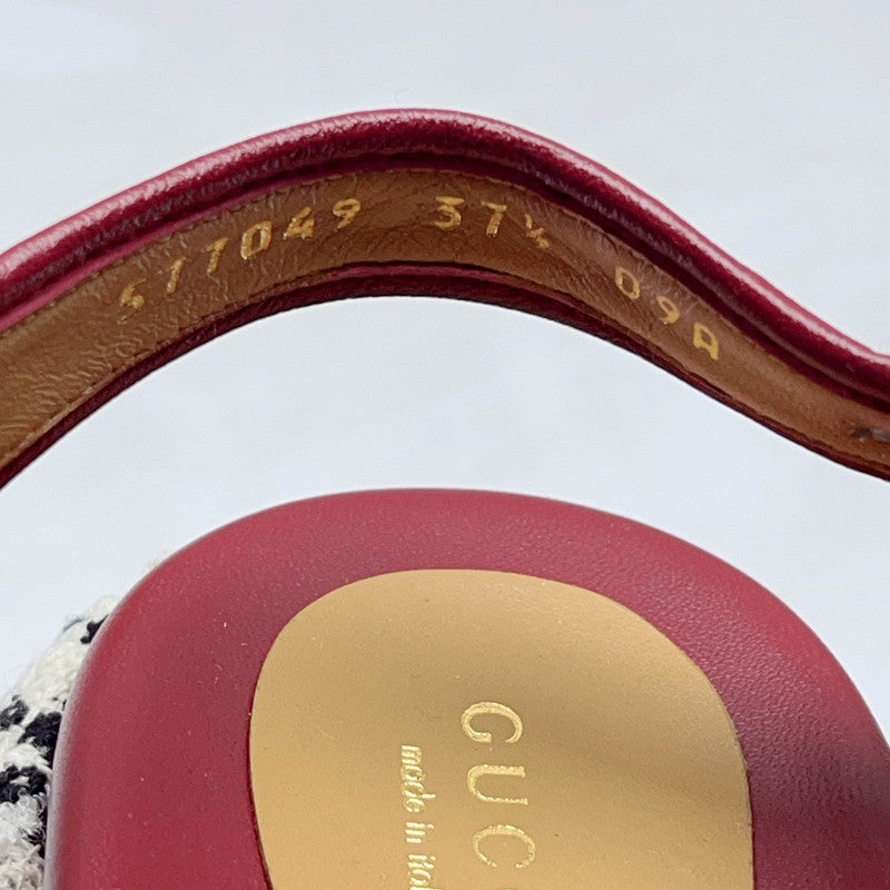 Gucci GG Tweed Waterproof Platform Sandals 0079