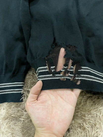 Maison Margiela Distressed Knit Cardigan