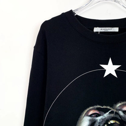 Givenchy Black Printed Cotton Sweatshirt
