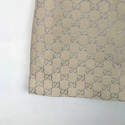 Gucci Beige Wool Skirt with GG Pattern