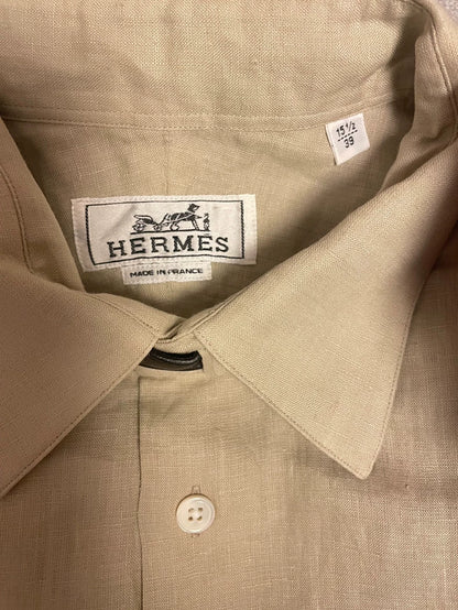 Hermes Linen Short Sleeve Shirt