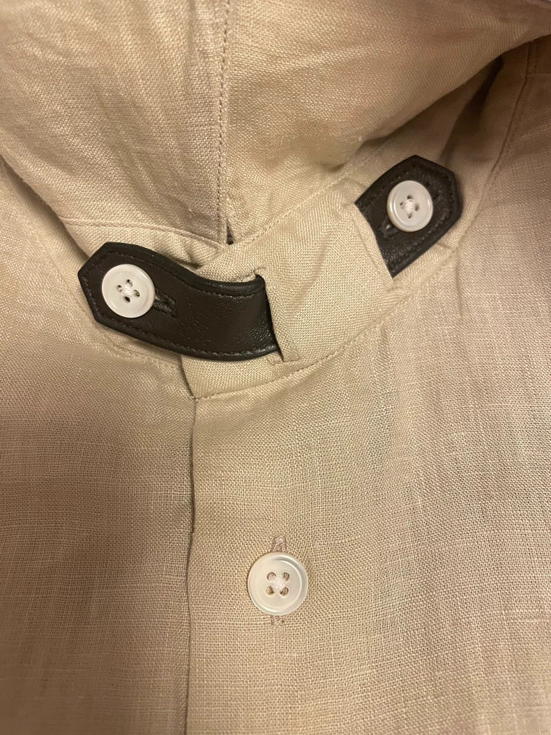 Hermes Linen Short Sleeve Shirt