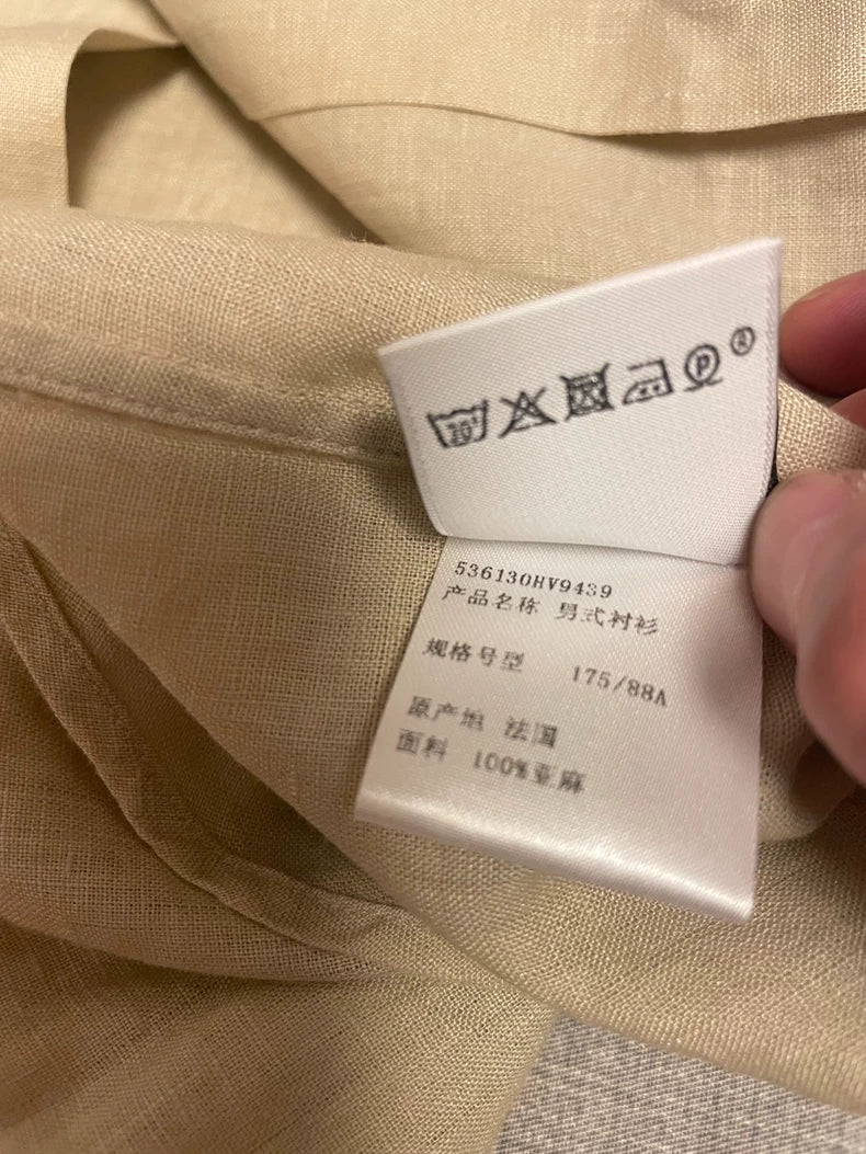 Hermes Linen Short Sleeve Shirt