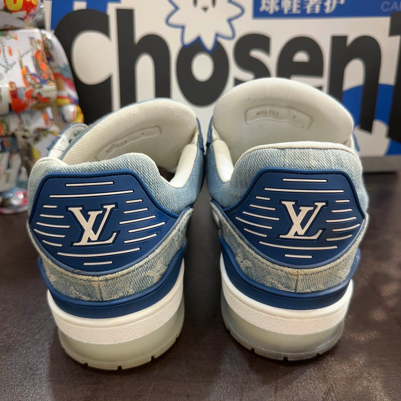 Louis Vuitton Blue Denim Low-Top Trainers for Men 0079