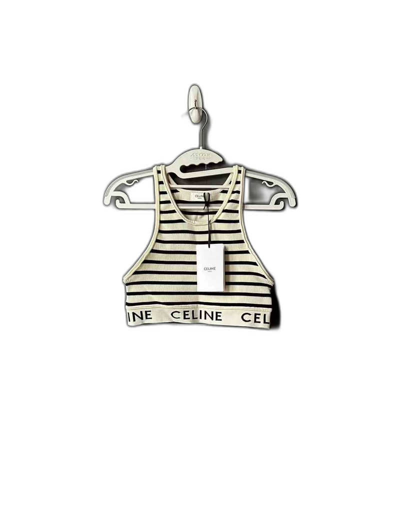 Celine Striped Knit Vest