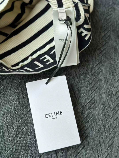 Celine Striped Knit Vest