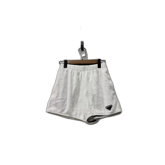 PRADA Towel Logo Triangle Shorts Size 38