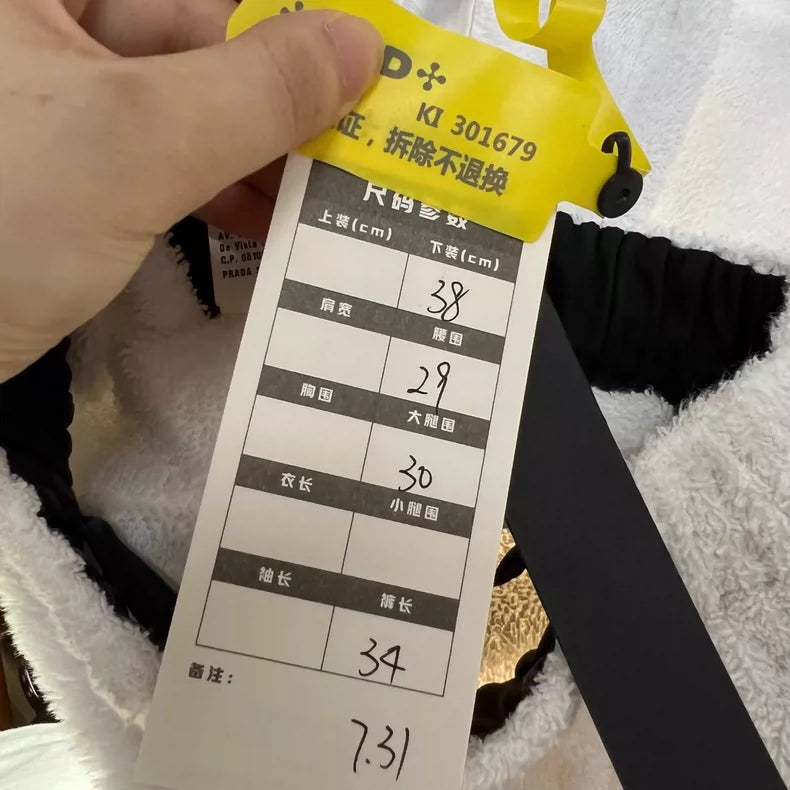 PRADA Towel Logo Triangle Shorts Size 38