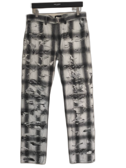 Givenchy Black and White Checkered Pants