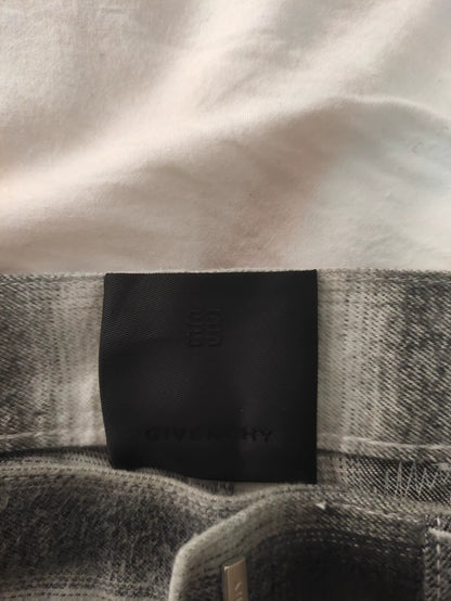 Givenchy Black and White Checkered Pants