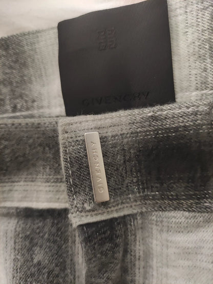 Givenchy Black and White Checkered Pants