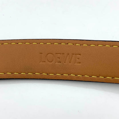 Black Loewe Logo Metal Belt 90cm