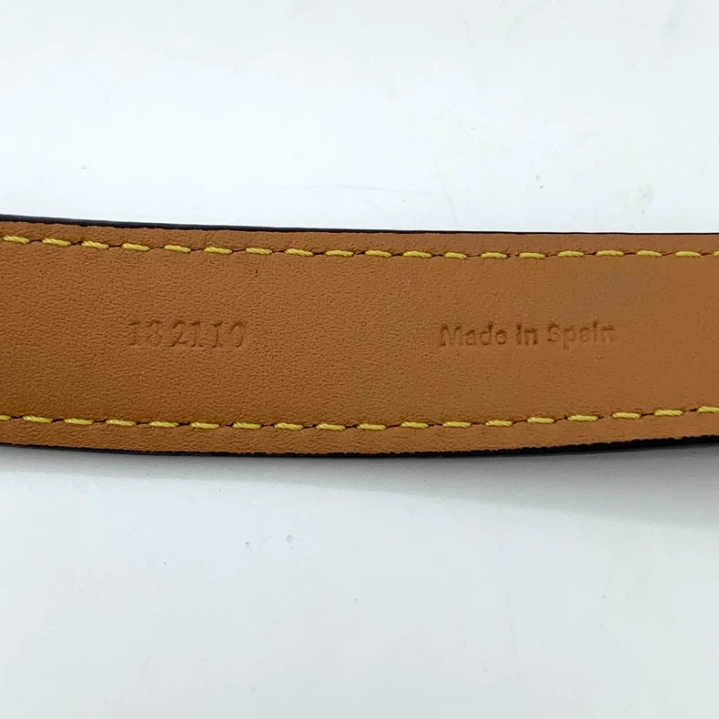 Black Loewe Logo Metal Belt 90cm