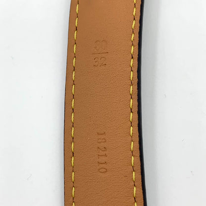 Black Loewe Logo Metal Belt 90cm