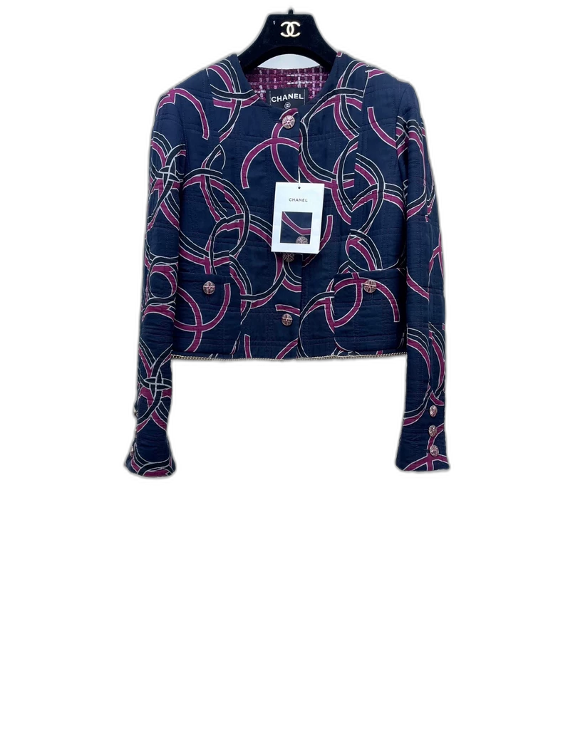 Chanel Graffiti Logo Trench Coat