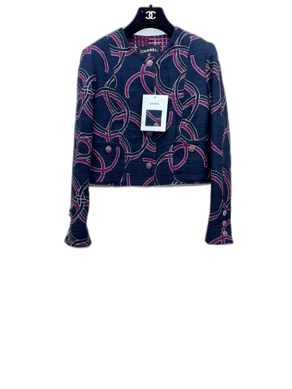 Chanel Graffiti Logo Trench Coat