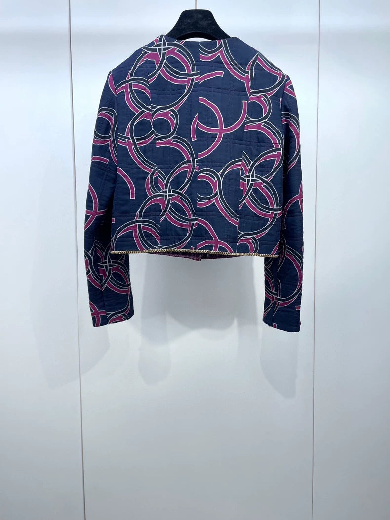 Chanel Graffiti Logo Trench Coat