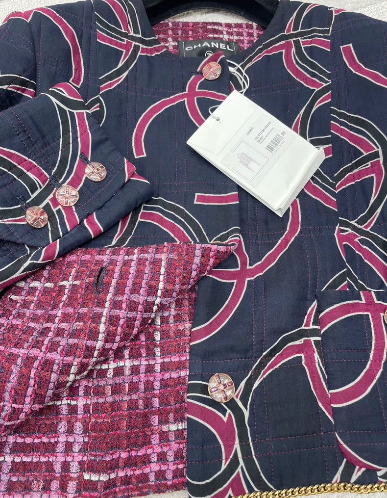 Chanel Graffiti Logo Trench Coat