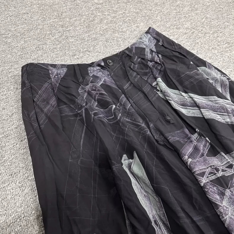 Yohji Yamamoto Graphic Pants in Size 3