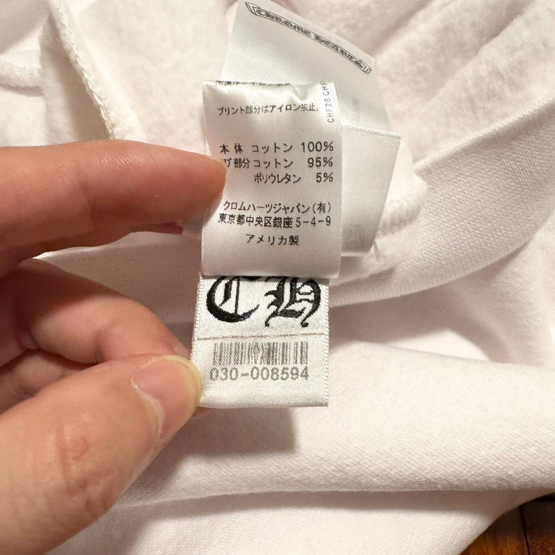 Chrome Hearts White Cross Sleeve Hoodie