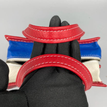 Balenciaga Bazar Colorful Striped Shopping Bag