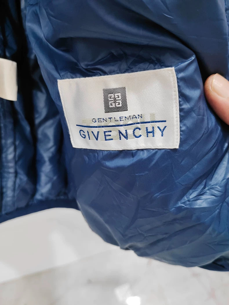 Givenchy Blue Stand Collar Puffer Jacket