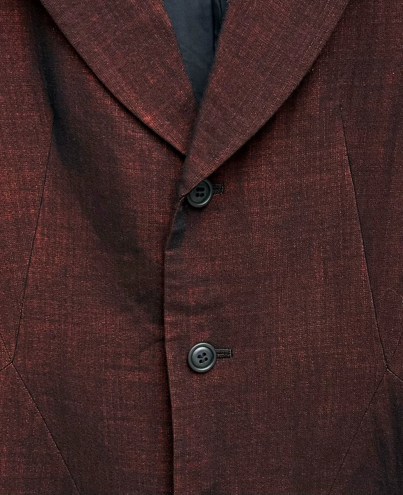 Yohji Yamamoto Men's Red Blazer Jacket