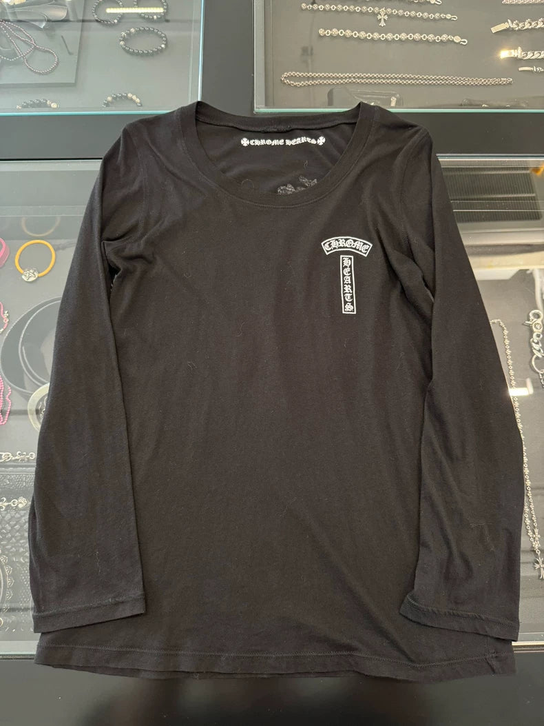 Chrome Hearts Black Matty Graffiti Long Sleeve-yf