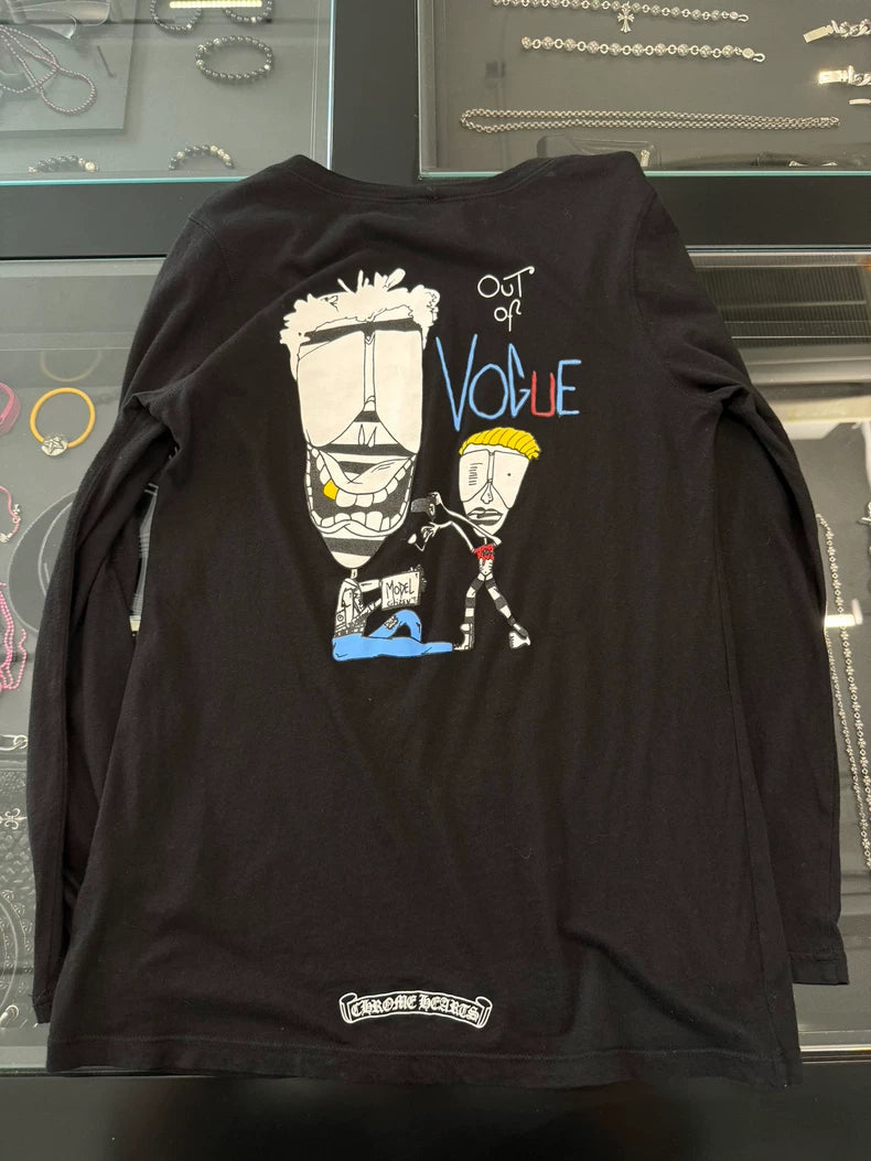 Chrome Hearts Black Matty Graffiti Long Sleeve-yf