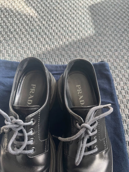 Prada Double Layer Derby Shoes
