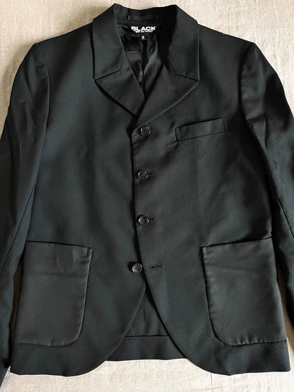 Comme des Garcons Black Wool Blazer