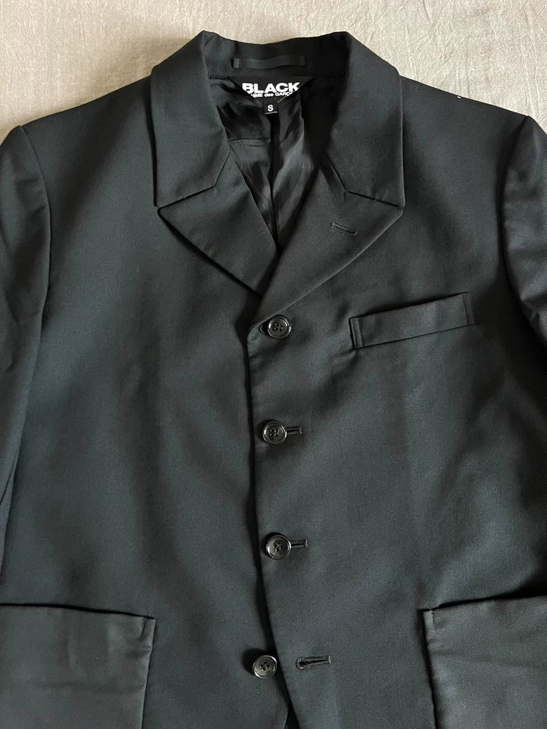 Comme des Garcons Black Wool Blazer