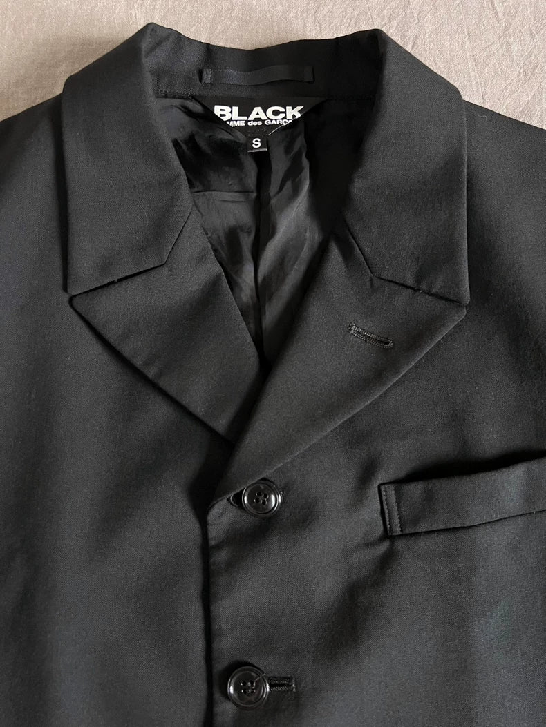 Comme des Garcons Black Wool Blazer
