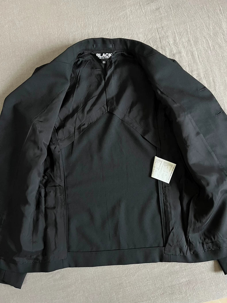 Comme des Garcons Black Wool Blazer