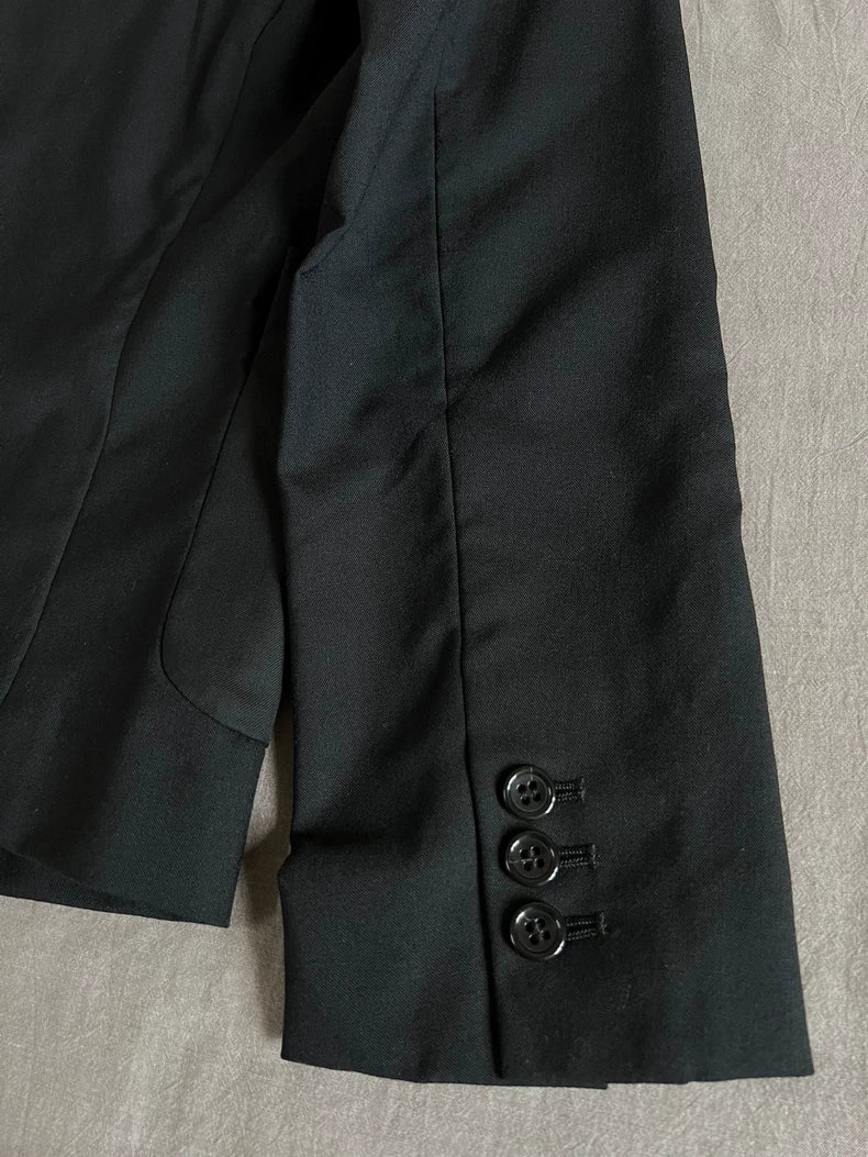 Comme des Garcons Black Wool Blazer